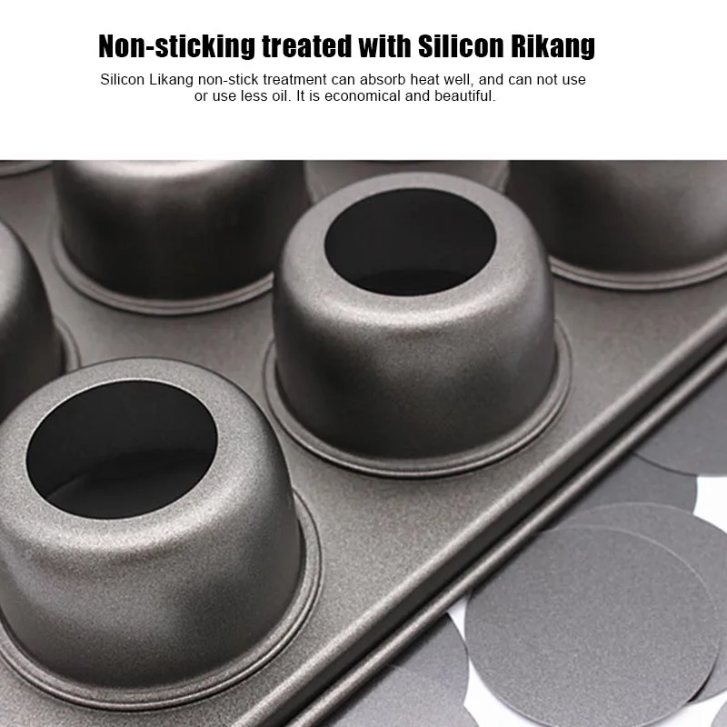 Новый 12 мини лоток для торта чизкейк чашка антипригарная Маффин кекс выпечки