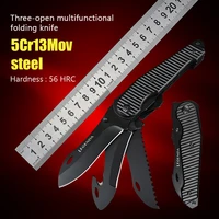 outdoor camping survival tactical utility knives folding blade pocket knife multifunctional edc tool