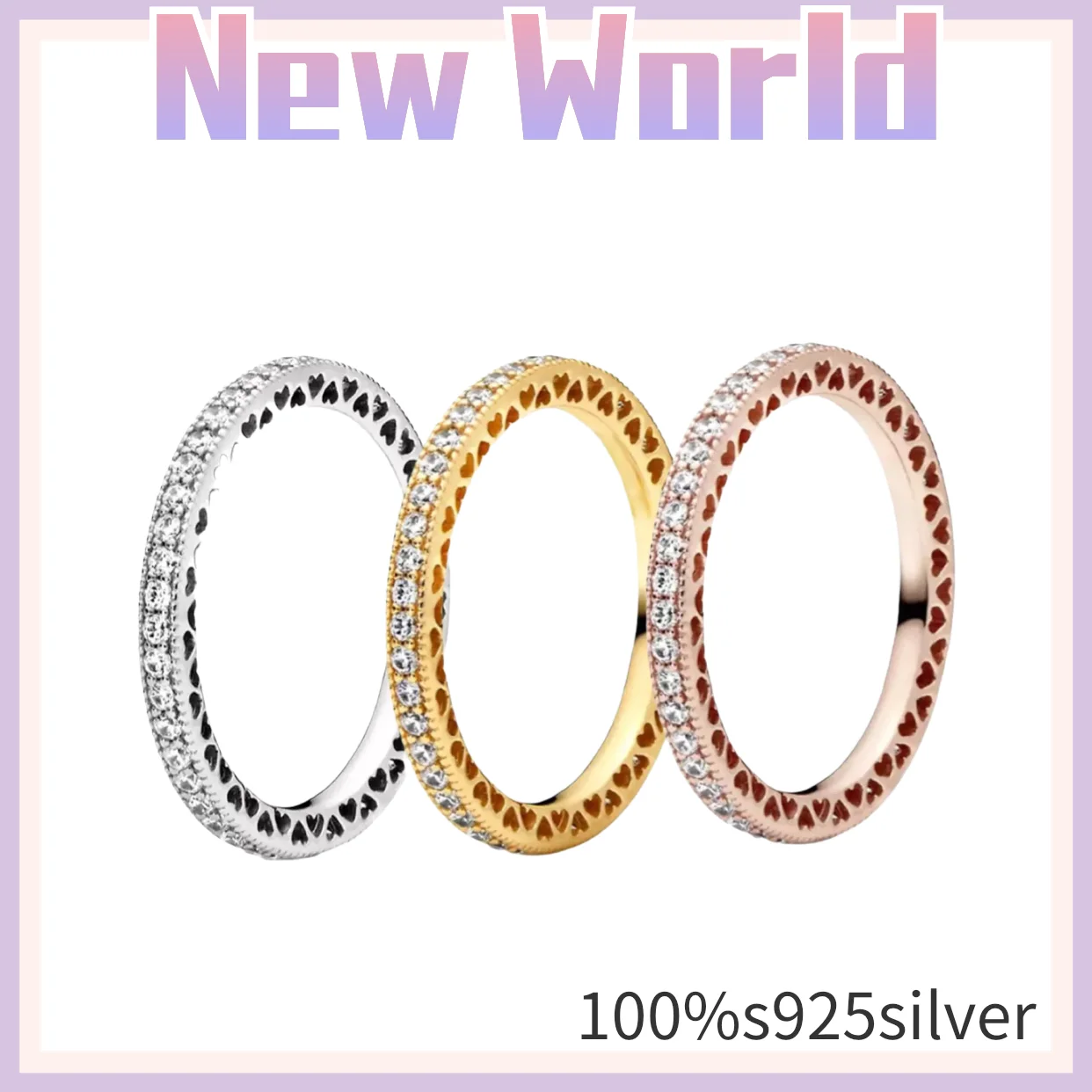 

Hot style 100%925 Silver pandora Charm Ring Pandodiy Crystal Ring is a classic personalized gift for women for their anniversar