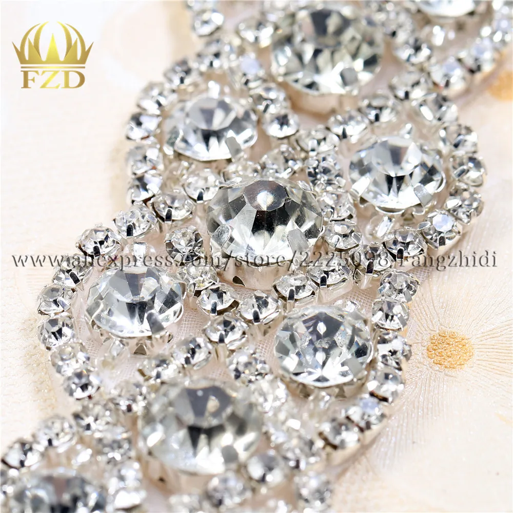 FZD 1 шт. прозрачный Блестящий Кристалл Стразы украшения бриллиант мотив