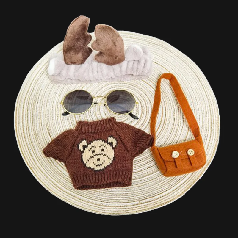 30 см милая кукла лалафан кафе утка собака с одеждой плюшевые игрушки Мультяшные