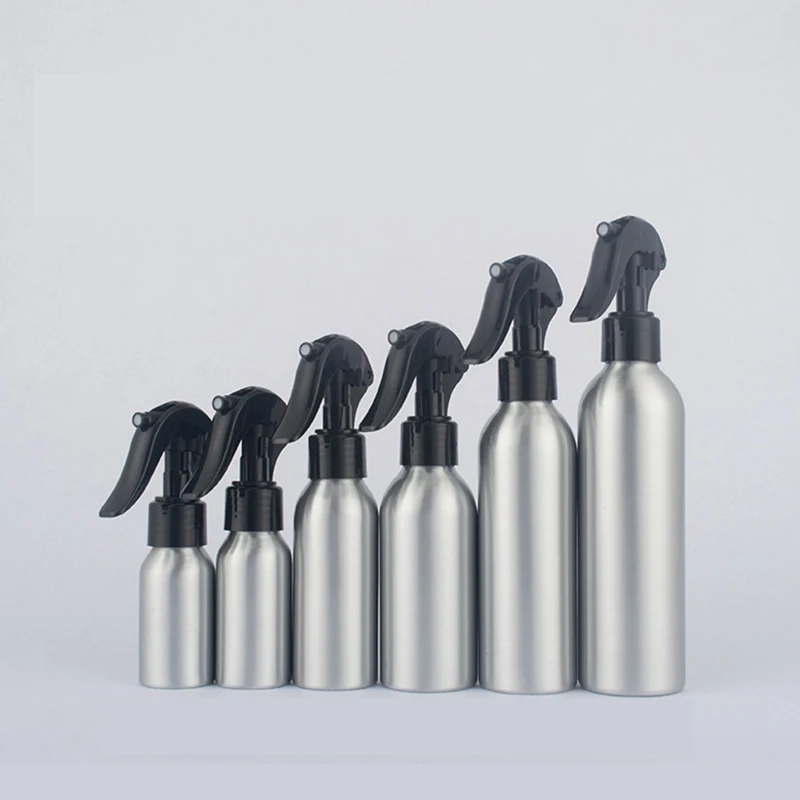 

50ml/100ML200ml Aluminum Bottles With Trigger Spray Pump ,250ml Empty Round Metal Sprayer Bottles ,Liquid Bottles /Containers