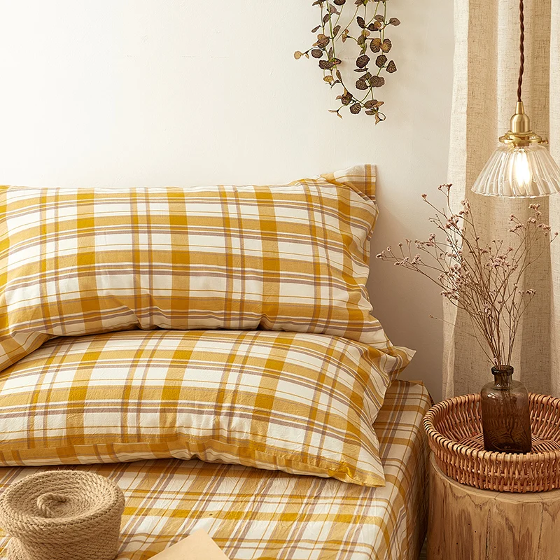 100% промытая хлопковая наволочка в скандинавском стиле однотонная 48*74 см новинка