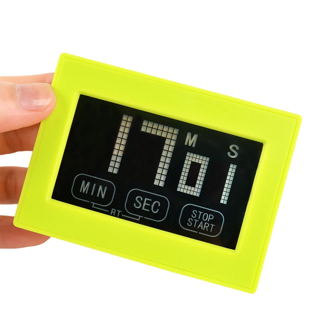 Кухонный таймер с сенсорным экраном большой ЖК цифровой дисплей контактор