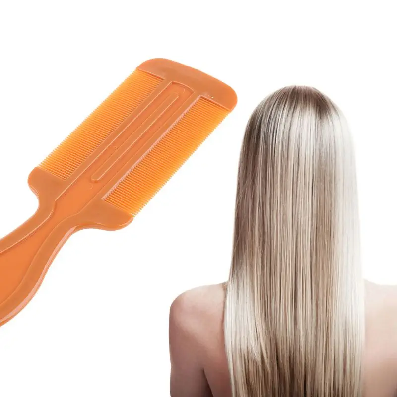 1 шт. двухсторонний гребень для волос с тонкой зубной головкой и длинной ручкой