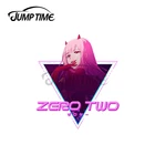 Время прыжка 13x11,8 см для Darling in the Franxx Zero Two 002 наклейка на окно автомобиля аниме Переводные водонепроницаемые окклюзии царапины Декор
