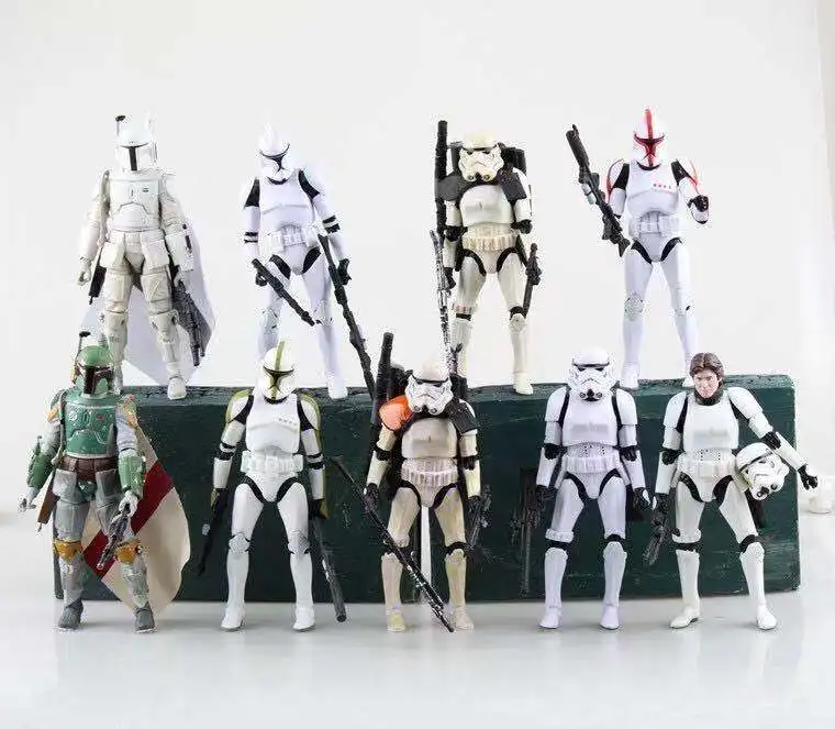 

13cm Star Wars Kylo Ren Darth Vader Action Figures Toys Imperial Stormtrooper Girls PVC Figure Model Toys