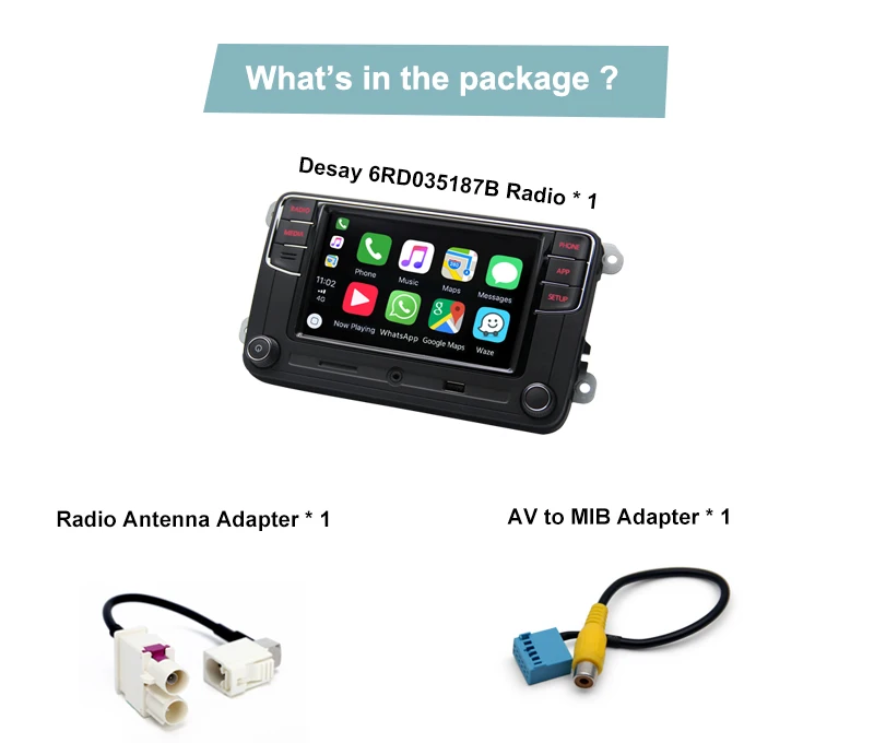 Desay RCD330 автомобильное радио Carplay Зеркало Ссылка RCD340 Plus 6RD 035 187B для VW Polo Golf Passat MK5 MK6 B6 B7 Tiguan Eos Bettle T5