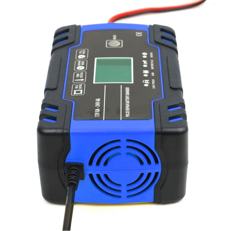 Автоматическое зарядное устройство для аккумулятора автомобиля 12 В 24 8 а с ЖК