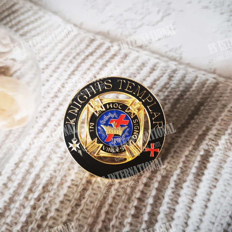 Масонские булавки для лацканов значок маскарада модель BLM27 Рыцари TEMPLAR цинковый