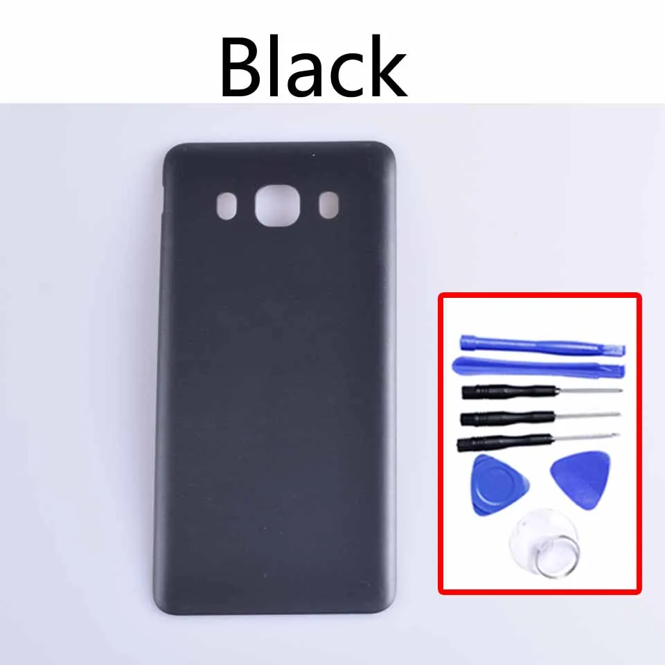 Black -With tool J510 для Samsung Galaxy J5 J510 J510F J510FN J510G J510Y J510M корпус батарейного отсека задняя крышка корпуса задняя дверь шасси - Цвет: Black -With tool