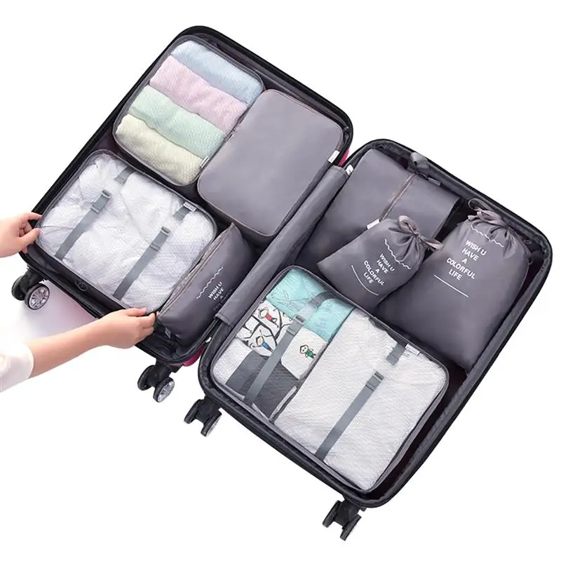 8 шт. модная Водонепроницаемая дорожная сумка для хранения переносная