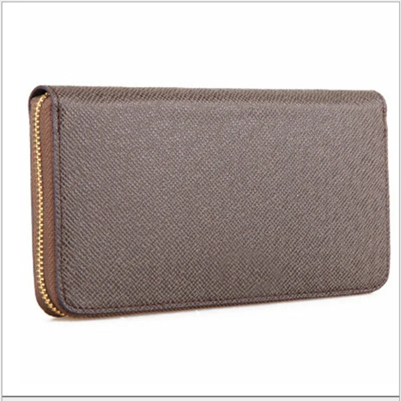 Модный мужской кошелек из зернистой кожи на молнии хорошее качество тонкая сумка