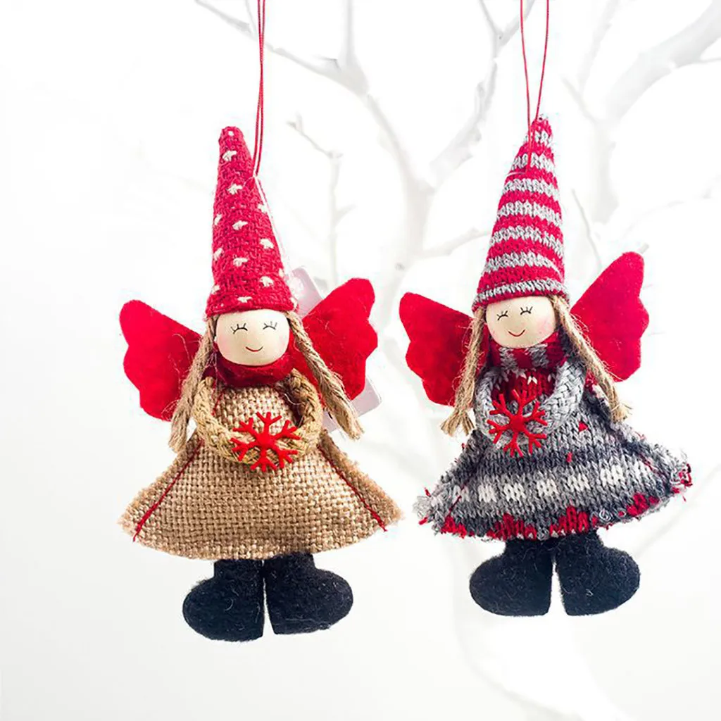 Рождественская тканевая Кукла Милый Забавный Прекрасный кулон в форме Куклы