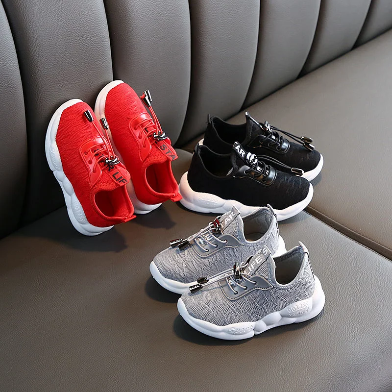 Spring And Autumn 2020 Children's Casual Shoes Korean Mesh Breathable Running Shoes Boys' Sports Shoes Girls' Small White Shoes