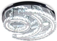 modern crystal chandelierled acrylic moon crystal ceiling light cool white pendant lighting flush mount crystal pendant lamp