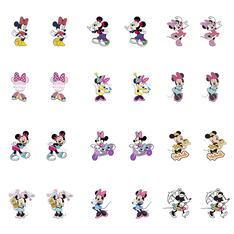 

Disney Minnie Mouse Cute Cartoon Funny Epoxy Resin Heat Shrinkable Ear Clip New Ear Jewelry Ear Clip Gift
