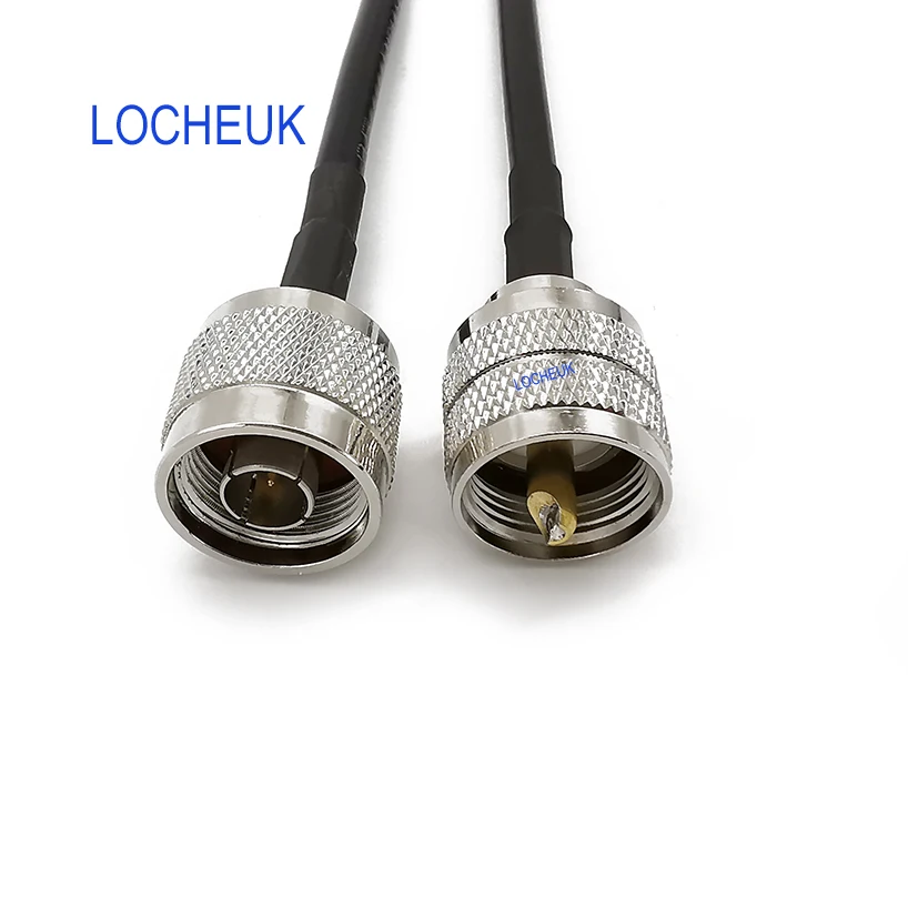 LMR195 РЧ коаксиальный кабель N Тип штекер UHF штекер PL259 прямой разъем отрезок провода расширения Перемычка провода LMR195 РЧ кабель