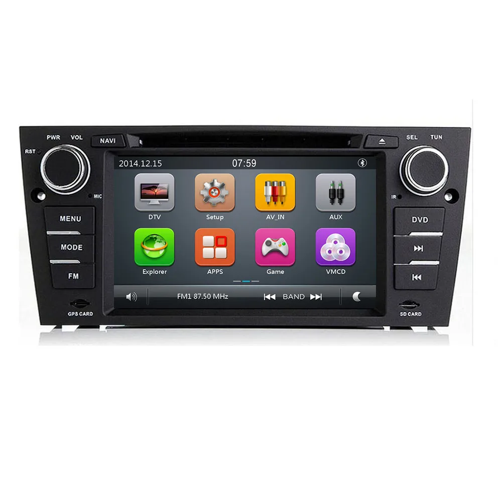 Емкостный 7 "сенсорный экран автомобильный gps навигатор для bmw e90 E91 E92 3G Bluetooth