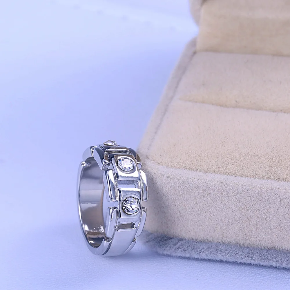 Модное мужское кольцо серебряные обручальные кольца для женщин обручальное с