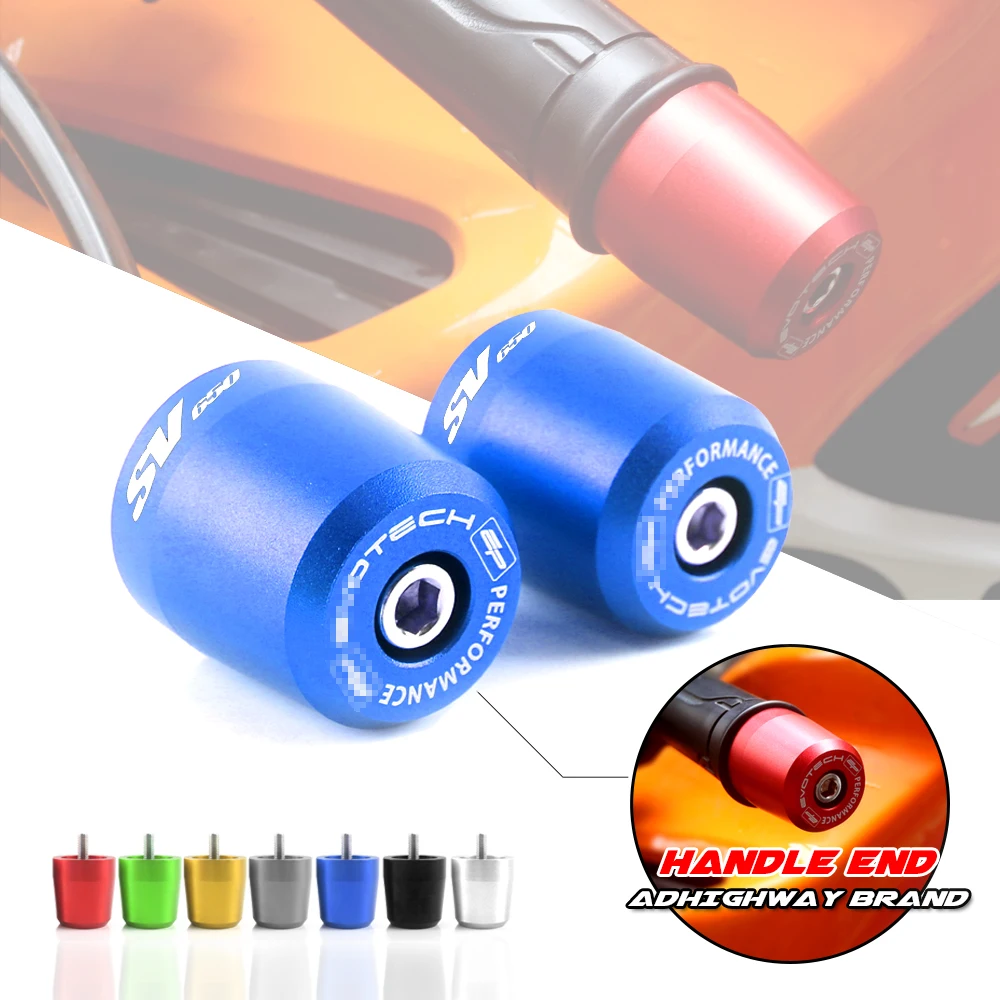 

Handlebar End Motorcycle Plus Handle Bar Grips Ends Tips Caps FOR Suzuki SV650/SV650S 1999-2009 SV 650 S 650S