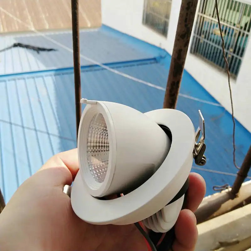 12 шт. светодиодный светильник супер яркий Встраиваемый точечный с регулируемой