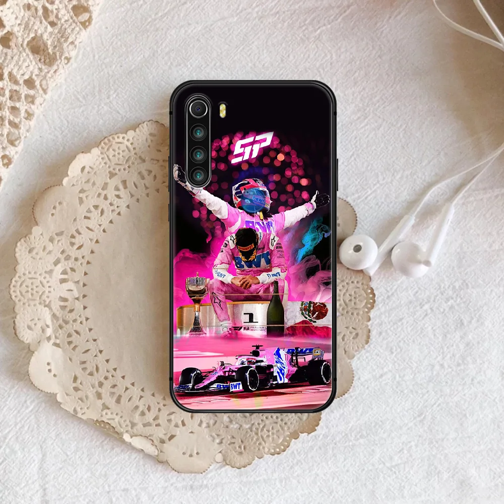 

checo perez Phone Case For XIAOMI Redmi Note 5 7 8 T 9 6A 7A 8A 9S K 20 30 Pro black Cover Luxury Cell Fashion Funda Trend