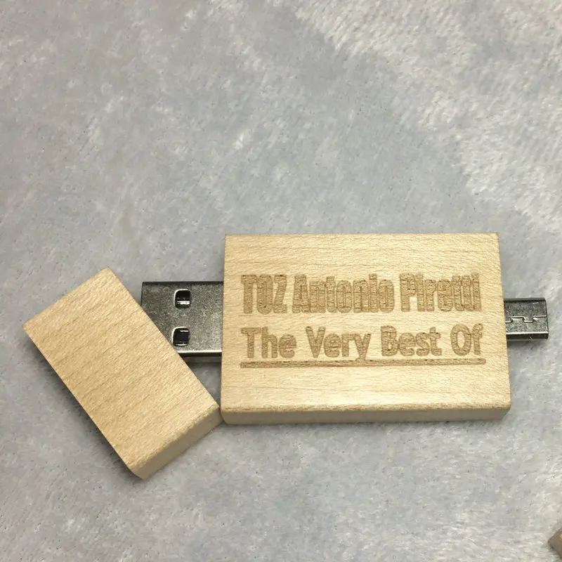 Пользовательский логотип деревянный флеш-накопитель OTG USB диск смарт-накопитель