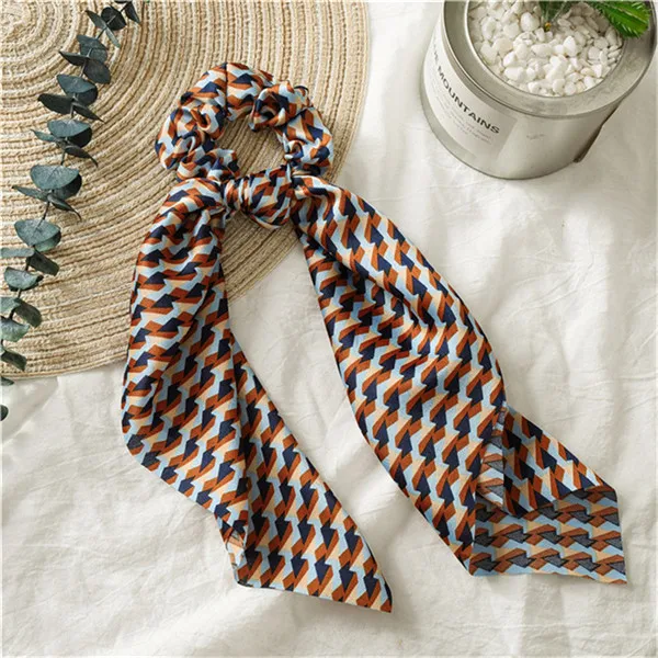 100 цветов,, лето, осень, для женщин, девушек, эластичные волосы, резиновые ленты аксессуары, резинка для женщин, для галстука, кольцо для волос, веревка, конский хвост, держатель - Цвет: CB738