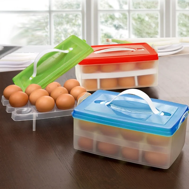 Двухслойная пластиковая подставка для куриного яйца коробка шпилек корзина