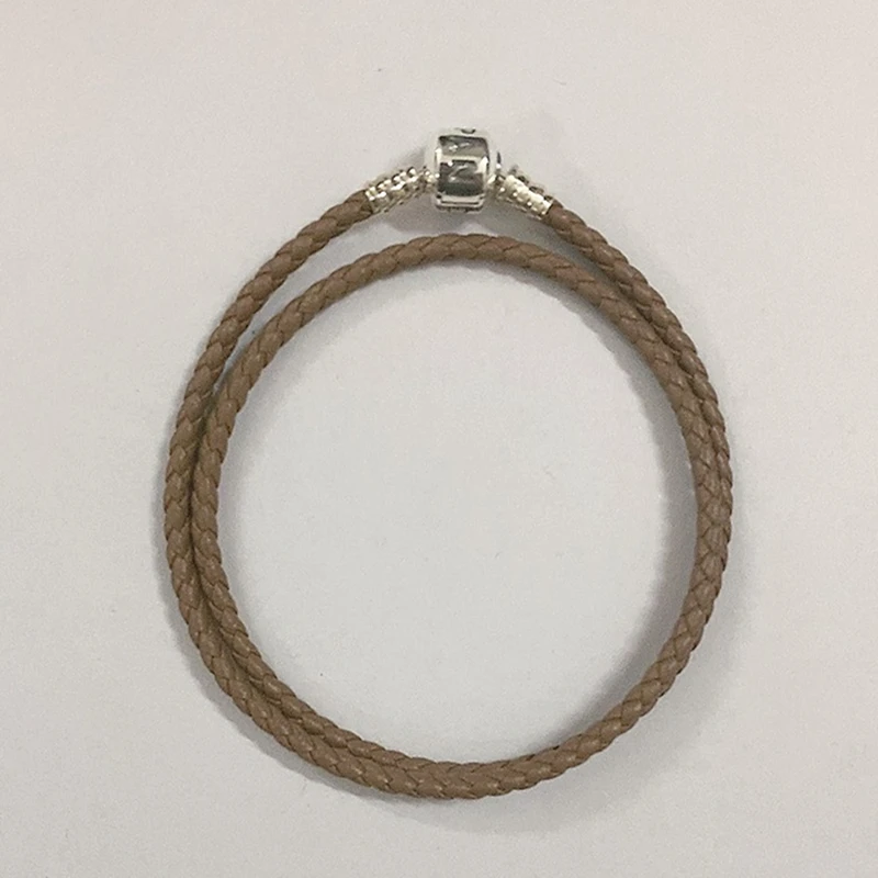 S925 pure leather bottom chain is suitable for original Pandora jewelry bracelet girl Mujie rope beads DIY ladies exqui | Украшения и