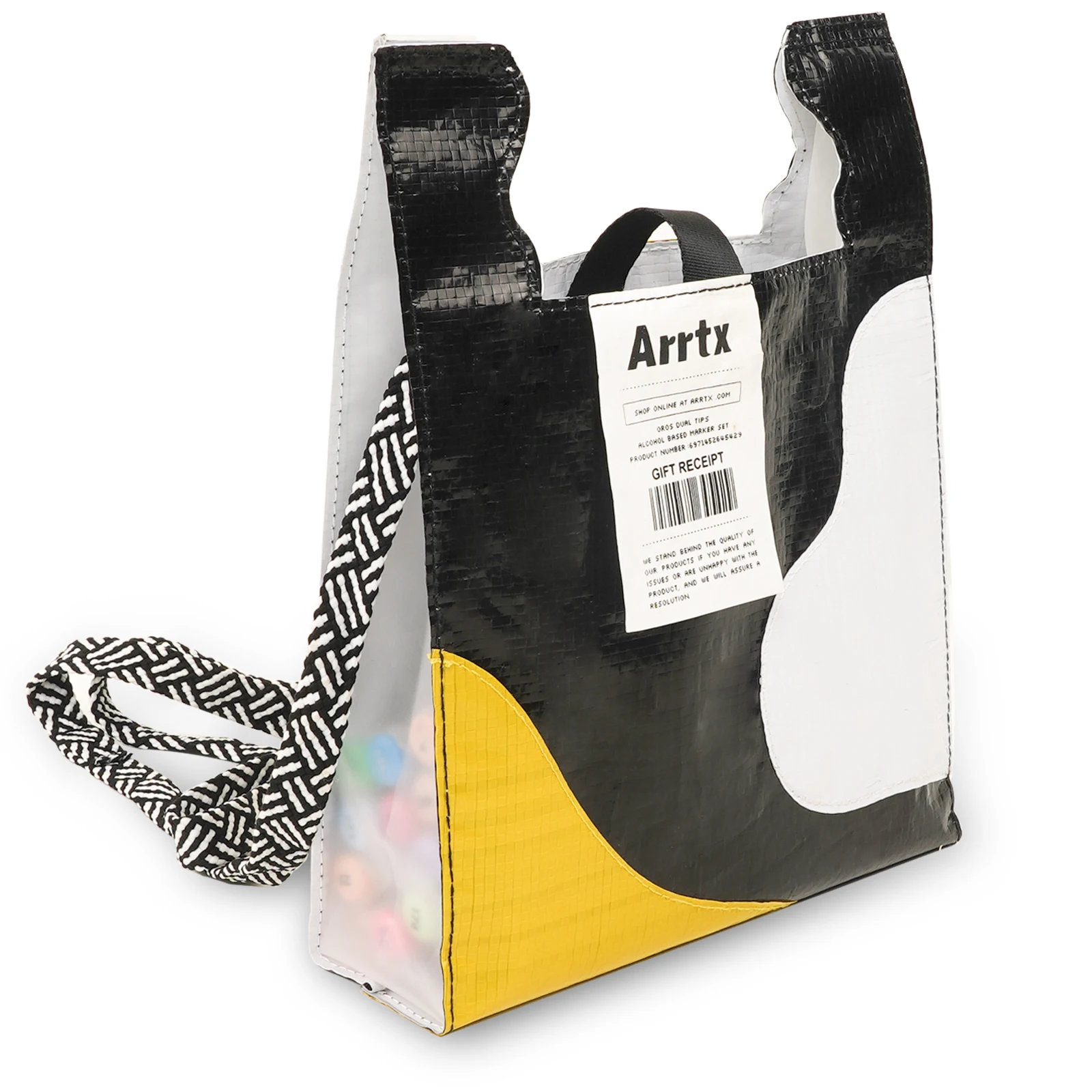 

Arrtx Carrying Bag for Markers and Paints Reusable Waterproof Tote Bag with Shoulder Strap for Outdoor Sketching and Travel