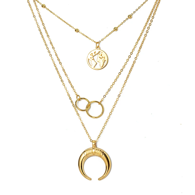 Женское винтажное ожерелье с подвеской X &amp P многослойное кристаллами бусины