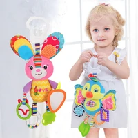 infant baby cotton rattle hand bell toy animals plush development gifts toys mobile baby bed chimes rattles bell