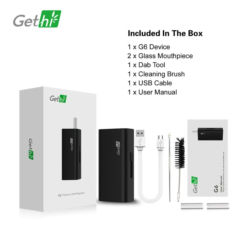 

Airistech airis Gethi G6 Dry Herb Vape Electronic Cigarette for Herb Portable Herbal Vaporizer
