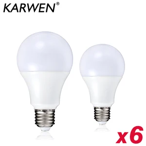 Лампа светодиодная, 6 шт., 3 Вт, 6 Вт, 9 Вт, 12 Вт, 15 Вт, 18 Вт, 20 Вт, 220 В, 240 в, светильник для гостиной в