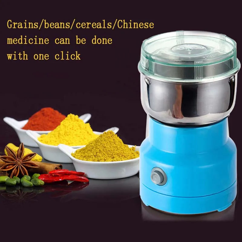

Mini Electric Food Chopper Processor Mixer Blender Pepper Garlic Seasoning Coffee Grinder Extreme Speed Grinding Kitchen Tools