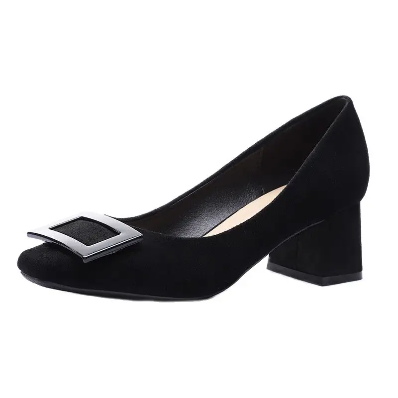 

Пикантная обувь офисные туфли на толстом каблуке женские пикантные черные туфли-лодочки на высоком каблуке Женская обувь пикантные женски...