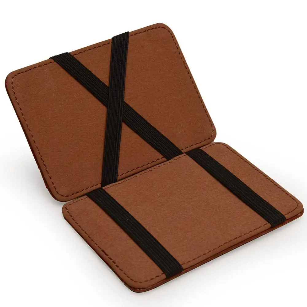 Ультратонкий компактный кошелек мужской деловой из искусственной кожи с