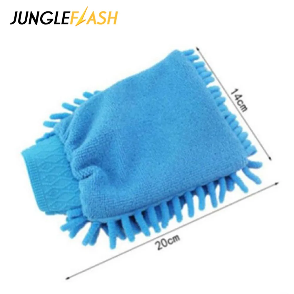 Микрофибра для чистки автомобиля JUNGLEFLASH перчатка из синели детейлинга