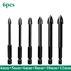 Сверла с шестигранным хвостовиком 345681012 мм