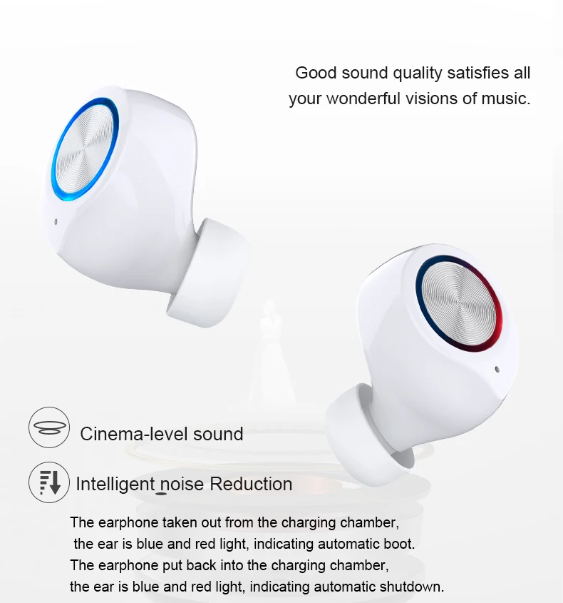 TW60 tws гарнитуры с сенсорным управлением 400 мАч bluetooth 5 0 Авто сопряжение наушники