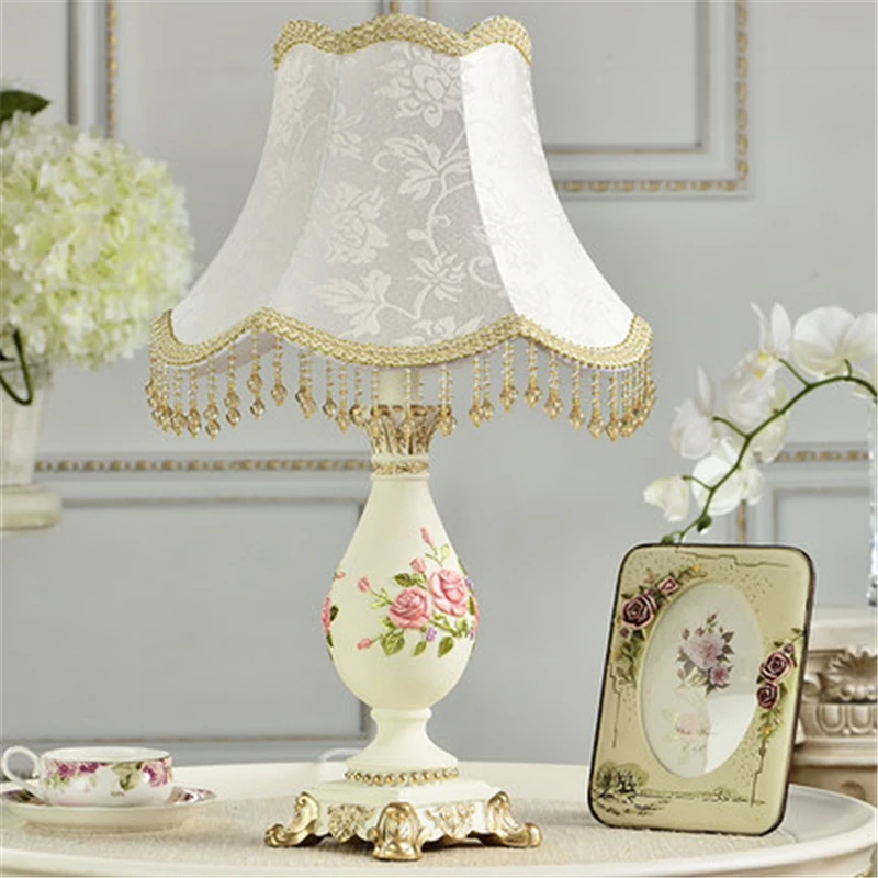 Китайская классическая лампа настольная современная ткань украшение дома