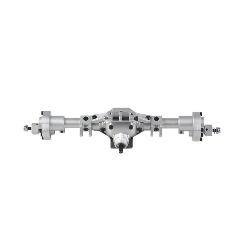 SILVER Металлический передний задний портальный мост для 1/10 RC Гусеничный Axial-SCX10 90046 90047 - Цвет: SILVER