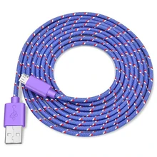 Micro USB Cable Data Sync USB Charger Cable For Samsung S7 Huawei Xiaomi Android Nylon Braided Mobile Phone Cables Fast Charging