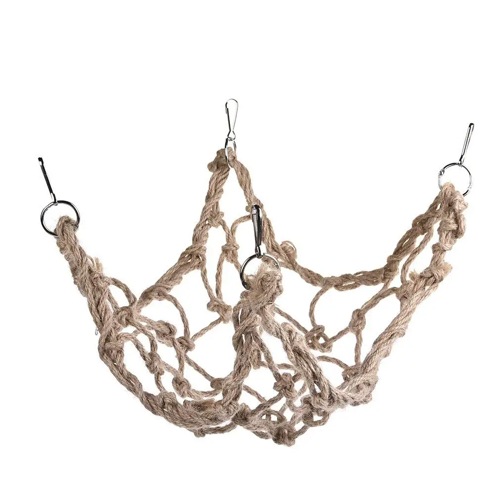Сетка для подъема птиц гамак из пеньковой веревки качели игрушка попугаев