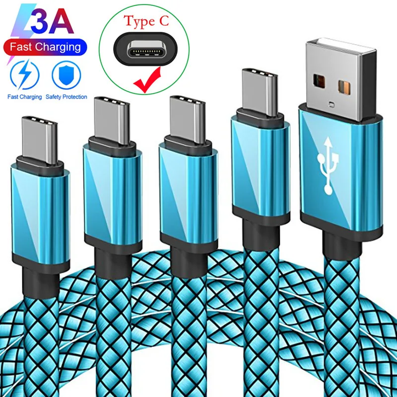 Быстрое зарядное устройство QC 3 0 с USB портом для Samsung S20 A71 A32 3A суперзарядный кабель