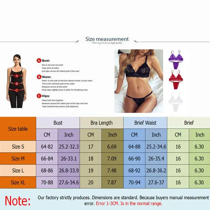 

2Pcs Women's Pajamas Sexy Lingerie Thongs +Bras Lace Transparent Panties Sexy Costumes Underwear Female Erotic Lingerie