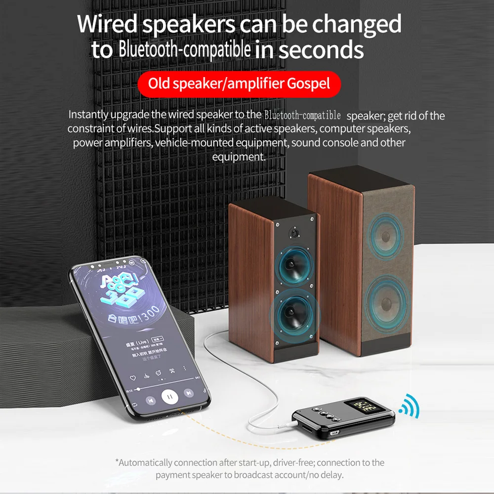 Аудиоприемник Bluetooth для ТВ ПК наушников автомобильный разъем 3 5 мм Aux передатчик 0