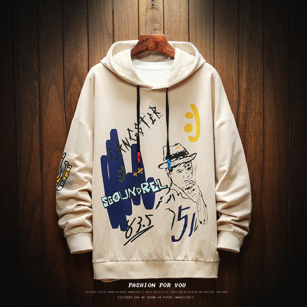 

Oversized Mens Hoodies Men 2021 Anime Sweatshirt Hip Hop Japanese Streetwear Harajuku Black Hoodie Men Sweatshirts